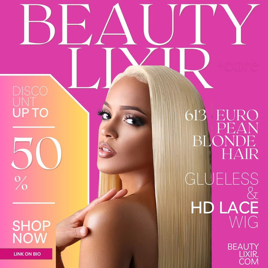 Beauty Lixir 12A Grade Ombre Blonde ™ 613 Glueless Lace Front Wig