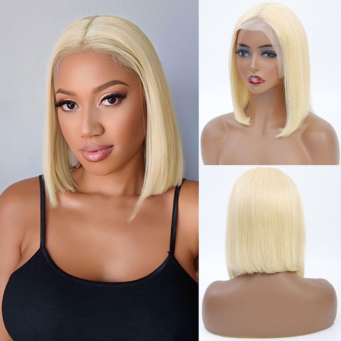 Lixir HD 613 ™ Glueless Transparent Blonde Full Human Hair Lace Wig