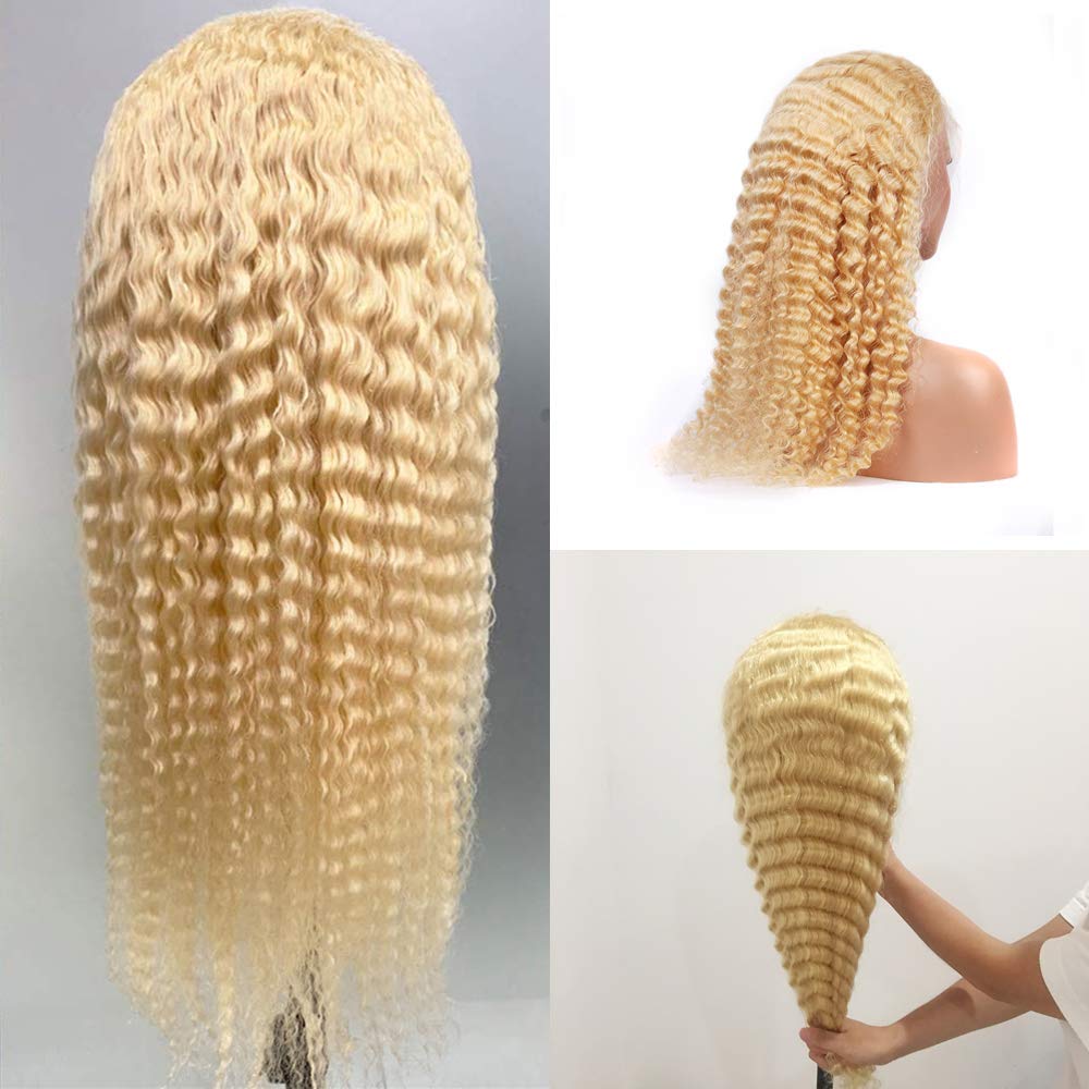 Beauty Lixir 12A Grade Ombre Blonde ™  613 Glueless Lace Front Wig 5 X 5 European Blonde